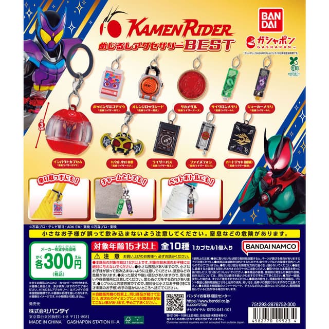 仮面ライダーシリーズ めじるしアクセサリーBEST