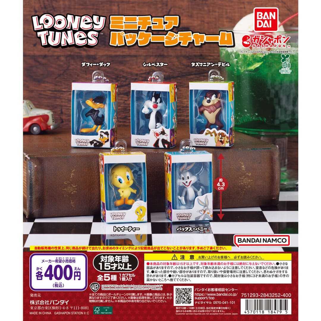 LOONEY TUNES ミニチュアパッケージチャーム