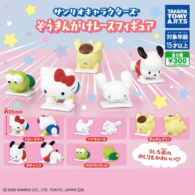 サンリオキャラクターズ ぞうきんがけレースフィギュア